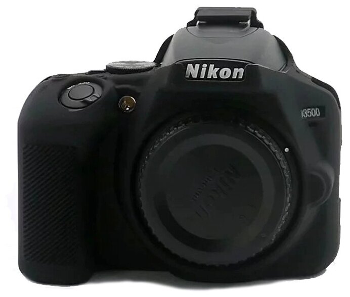 Защитный силиконовый чехол MyPads для фотоаппарата Nikon D3500 ультра-тонкая полимерная из мягкого качественного силикона черный