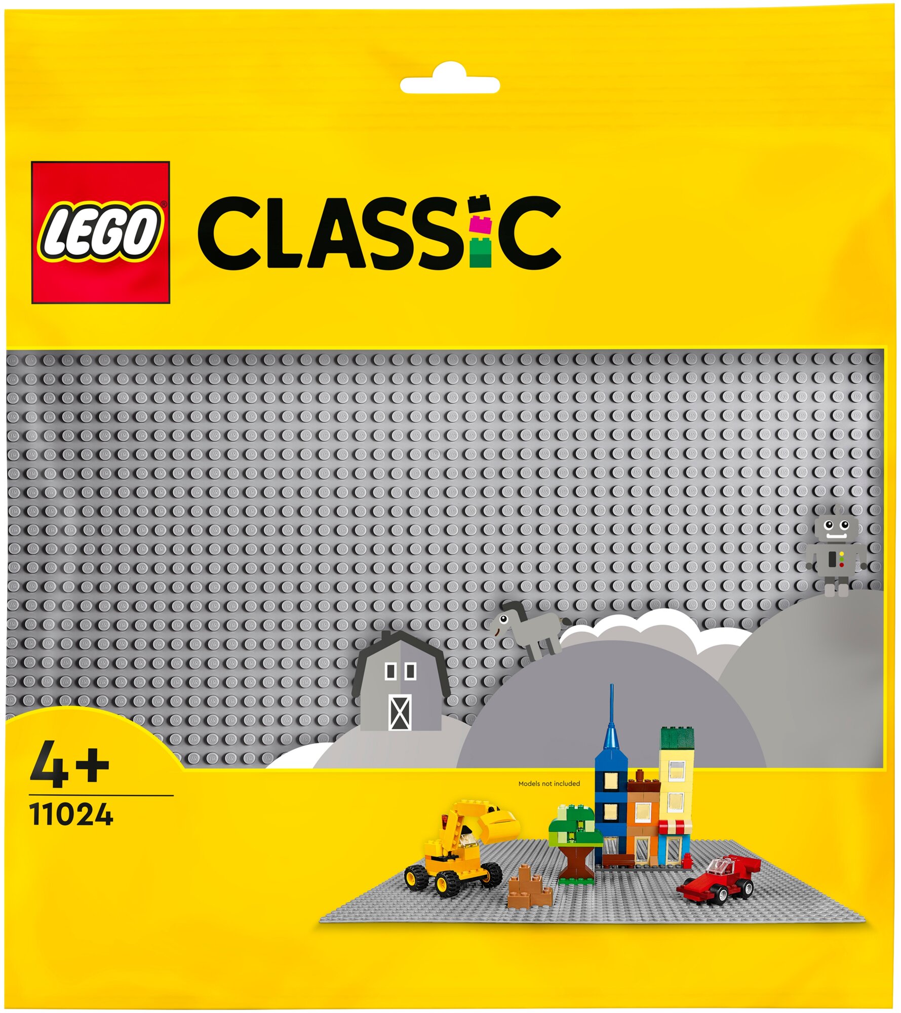 Детали LEGO Classic 11024 Серая базовая пластина