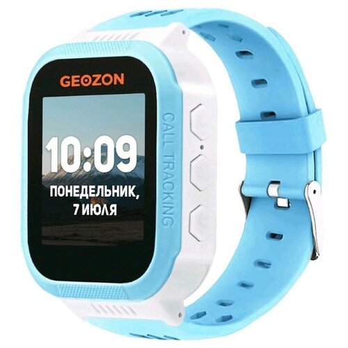 Смарт-часы GEOZON CLASSIC 1.44″, TFT, IP54, GPS, Android, iOS, голубые
