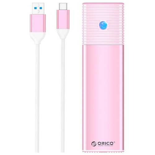 Переходник (внешний бокс) M.2 NGFF SATA - USB 3.0 Orico Eye STD Pink Box внешний корпус бокс 40gbps с usb 4 0 для ssd nmve m2 orico m234c3 u4