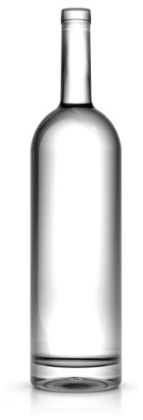 Бутылка Персей 1 л с пробкой для хранения крепких напитков ( виски, кальвадос, чача и т. д.)комплект24 шт