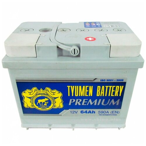 фото Аккумулятор тюмень премиум 6ct-64r 64 о/п tyumen battery