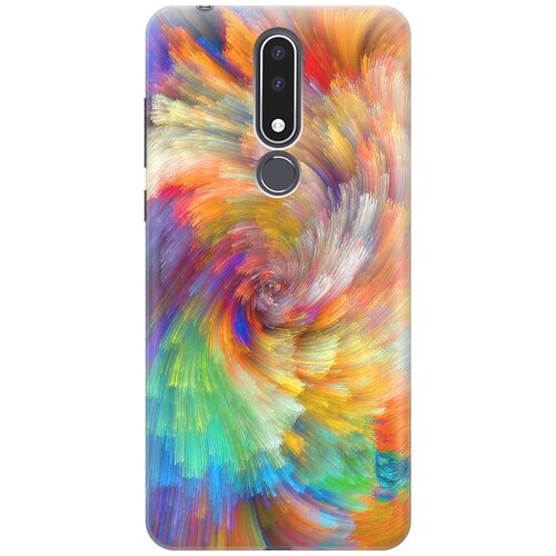 фото Re:paчехол - накладка artcolor для nokia 3.1 plus с принтом "акварельная красота"