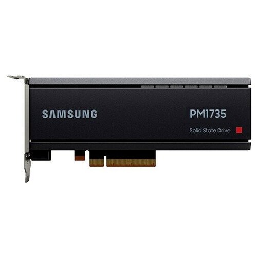 Твердотельный накопитель Samsung Enterprise SSD, HHHL, PM1735, 12800GB, NVMe, PCIe Gen4, R8000/W3800Mb/s, IOPS(R4K) 1500K/250K,