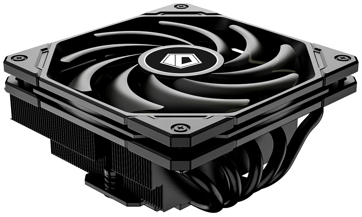 Кулер ID-COOLING IS-55 BLACK LGA1700/1200/115X/AM5/AM4 низкопрофильный высота 55mm