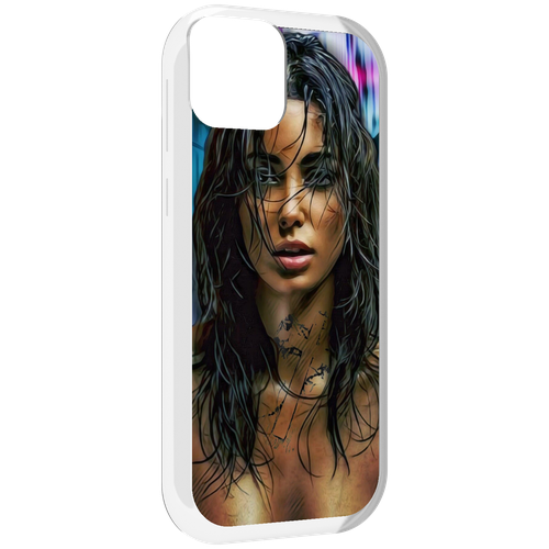 Чехол MyPads девушка с мокрыми волосами женский для UleFone Note 6 / Note 6T / Note 6P задняя-панель-накладка-бампер