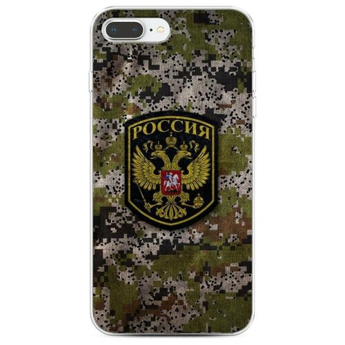 фото Силиконовый чехол "камуфляж 5" на apple iphone 8 plus / айфон 8 плюс case place