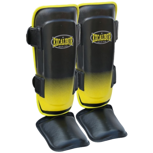 фото Щитки голень-стопа excalibur 1020 yellow/black pu m