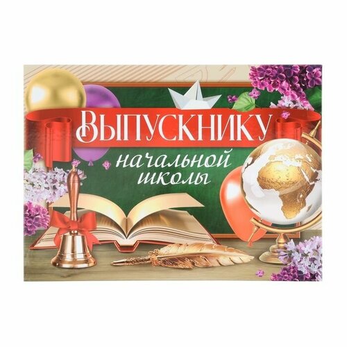 Планшет на Выпускной Выпускник начальной школы , школьная доска, 21,8 х 30 см