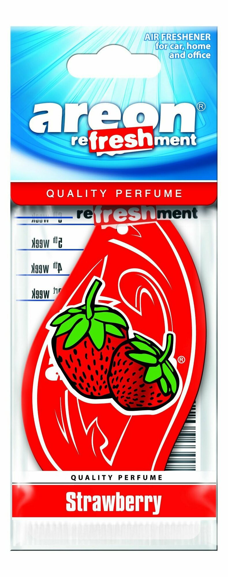 Освежитель "AREON" бумажный "MON CLASSIC" "Refreshment" Strawberry /уп-10/360