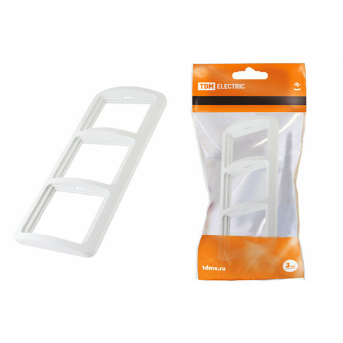 Рамка 3-м белая горизонтальная Валдай TDM 1804-0019 100₽