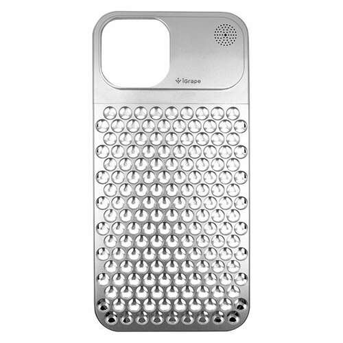 Металлический чехол из алюминия для iPhone 15 Plus, iGrape (Серебристый) силиконовый чехол сладкие макаруны на apple iphone 15 plus айфон 15 плюс