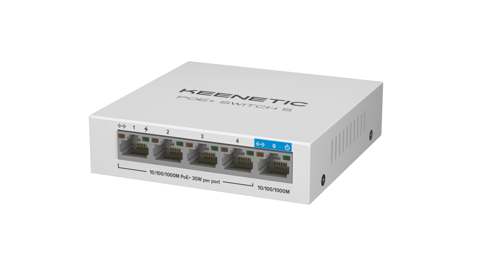 Коммутатор Keenetic KN-4610 (L2) 5x1Гбит/с 4PoE+ 60W неуправляемый