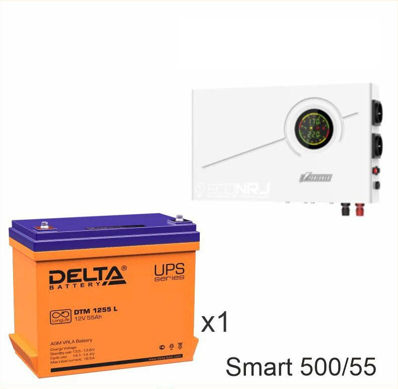 ИБП Powerman Smart 500 INV + Delta DTM 1255 L