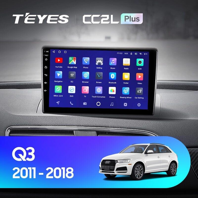 Штатная магнитола TEYES CC2 Plus 9.0" 3 Gb для Audi Q3 2011-2018