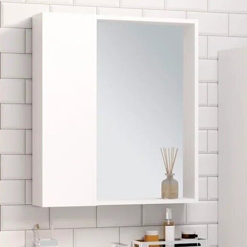 фото Зеркало-шкаф Runo Манхэттен 65, белое 00-00001044