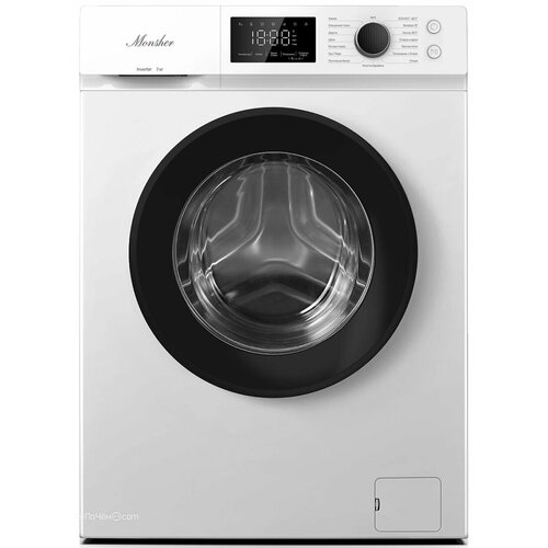 фото Стиральная машина отдельностоящая monsher mwm 450 blanc (модификация 2025 года)