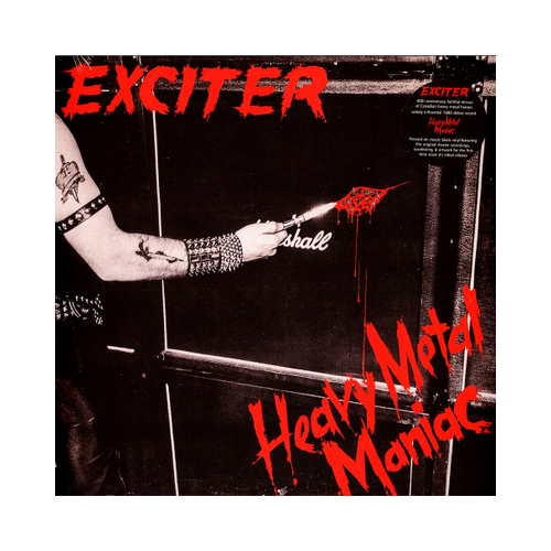 Exciter - Heavy Metal Maniac, 1xLP, BLACK LP pestilence testimony of the ancients 1xlp red black lp
