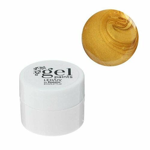 Гель-краска для ногтей Жидкое золото трёхфазный LEDUV 8мл цвет золотой комплект из 18 шт 2258₽
