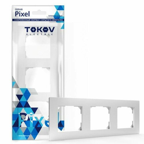 Рамка 3-мTOKOV ELECTRIC Pixel универс Белый TKE-PX-RM3-C01 434₽