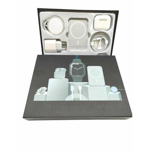 Наушники беспроводные с комплектом зарядных устройств 5в1 4829₽