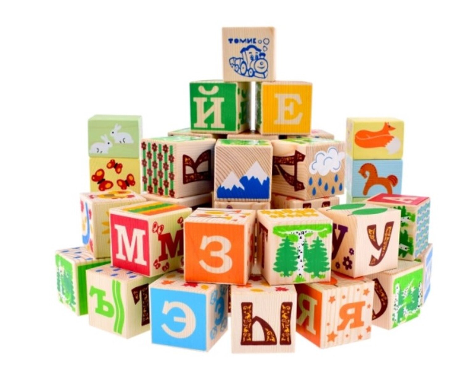 Кубики Томик Занимательные буквы, 42 кубика 1111-5