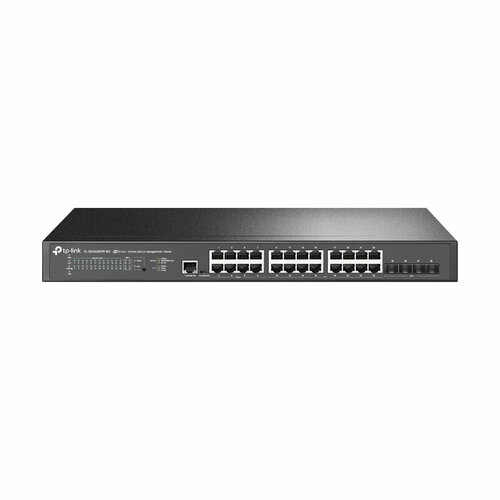 TP-Link TL-SG3428XPP-M2 Управляемый коммутатор JetStream уровня 2+ с 24 портами 2,5 Гбит/с (8 портов PoE++, 16 портов PoE+) и 4 портами SFP+ 10 Гбит/с tp link коммутатор tp link tl sg1218mpe 802 3af on ports 1 16 poe budget 192 watts desktop and rack