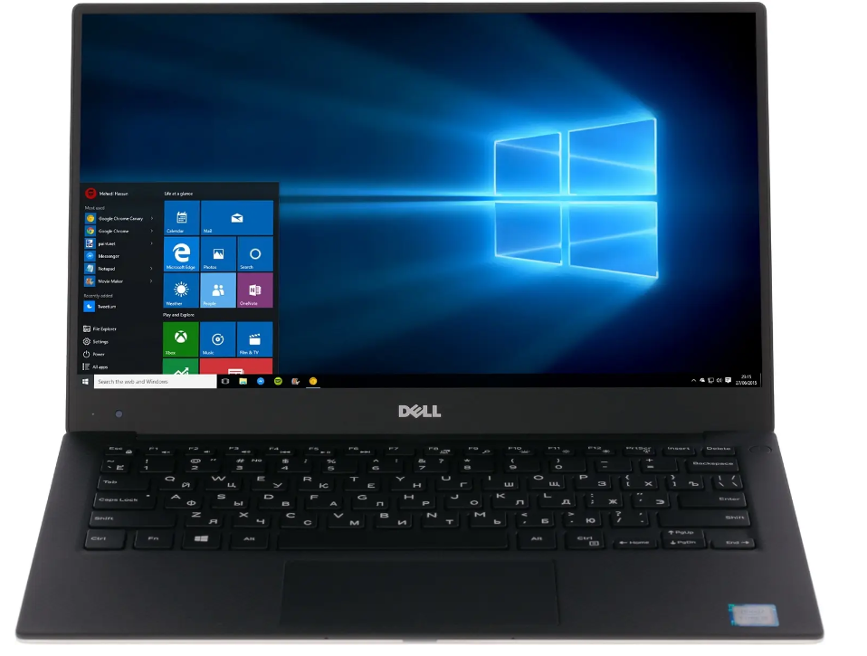 13.3" Ноутбук Dell XPS 13 9360 (3200x1800, Intel Core i5-7300U, RAM 8ГБ, SSD 256ГБ, Intel HD Graphics 620, Win 10Pro)