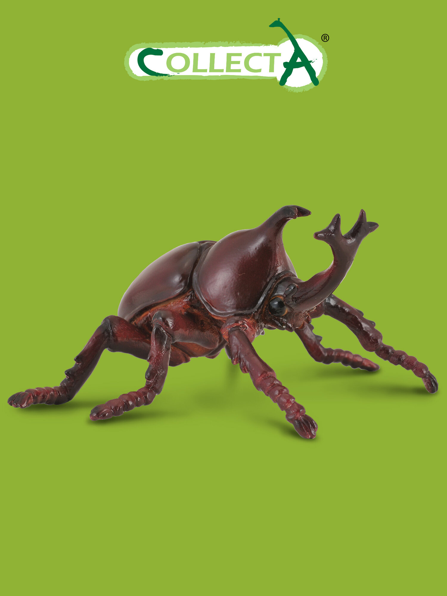 Фигурка насекомого Collecta  Жук Носорог  высота 4 см  88337b