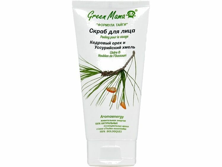 Скраб для лица green mama...