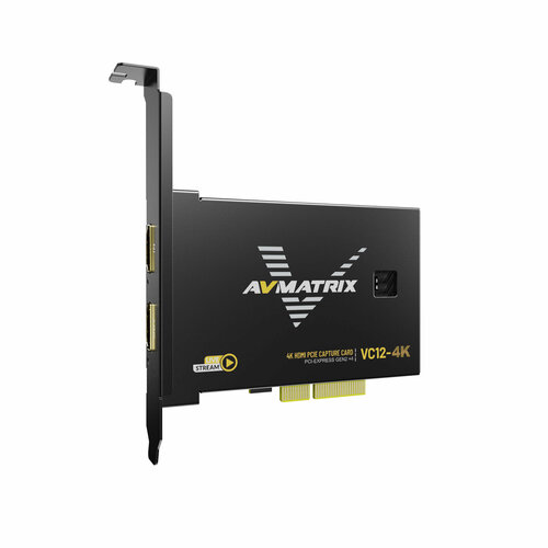 Плата видеозахвата AVMATRIX VC12-4K HDMI PCIE плата видеозахвата внутренняя aver media live gamer 4k 2 1 gc575