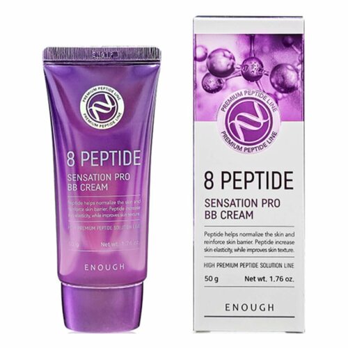 BB-крем с пептидами / 8 Peptide Sensation Pro BB Cream SPF 47 PA+++, 50 г Enough