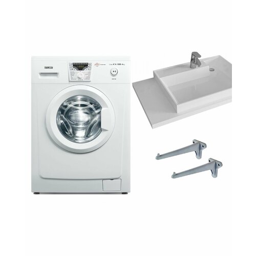 Стиральная машина Atlant 40М102 и раковина над стиральной машиной Юпитер 80R 3955000₽