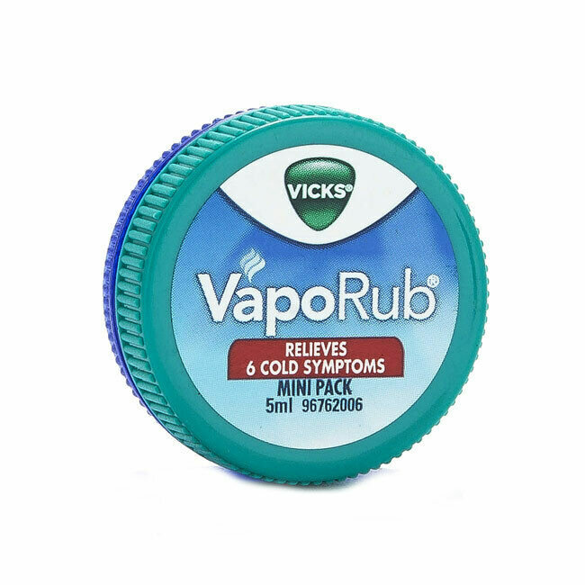 VAPORUB Pocket Pack Vicks (вапораб Бальзам снимающий 6 симптомов простуды Викс) 5 мл.