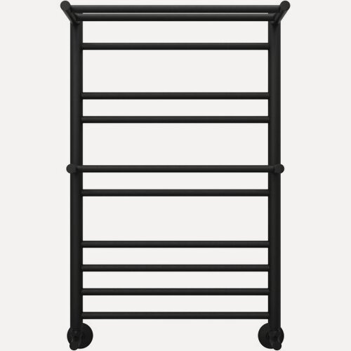 Изображение товара Полотенцесушитель водяной Aquatek Альфа П10 500х800 мм, с полкой, черный муар, подключение нижнее/диагональное, нержавеющая сталь