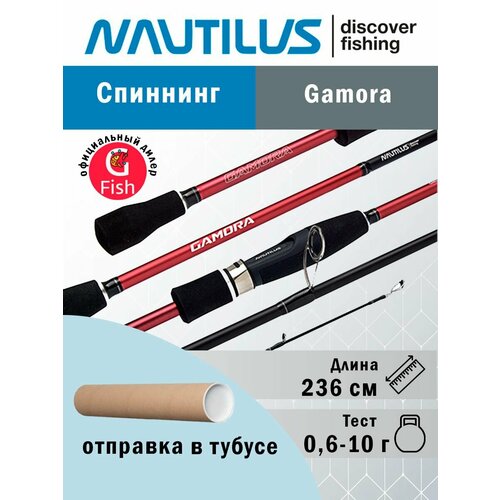 Спиннинг для рыбалки Nautilus Gamora 236см 0.6-10гр