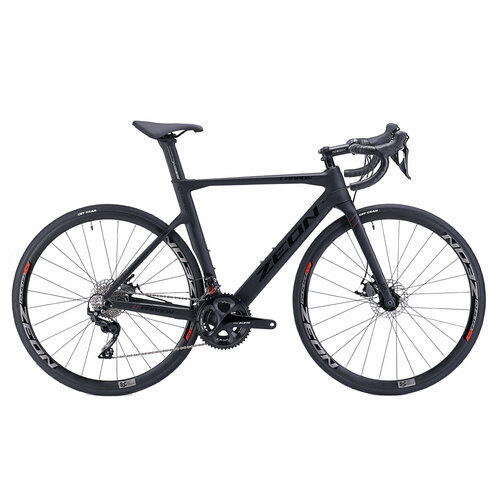 Велосипед шоссейный ZEON R5.5 510mm, SHIMANO 105, рама Carbon disc road T700 , цвет: black royal graphite. втулка задняя shimano 105 fh r7000 32h черная