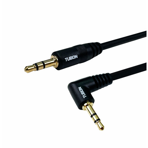 Кабель TUBON Аудио Угловой AUX 3.5 мм mini jack L (M) - 3.5 мм mini jack (M) MJLMJ003 3м кабель tubon аудио aux 3 5 мм mini jack m 3 5 мм mini jack m mjmj001 0 5м