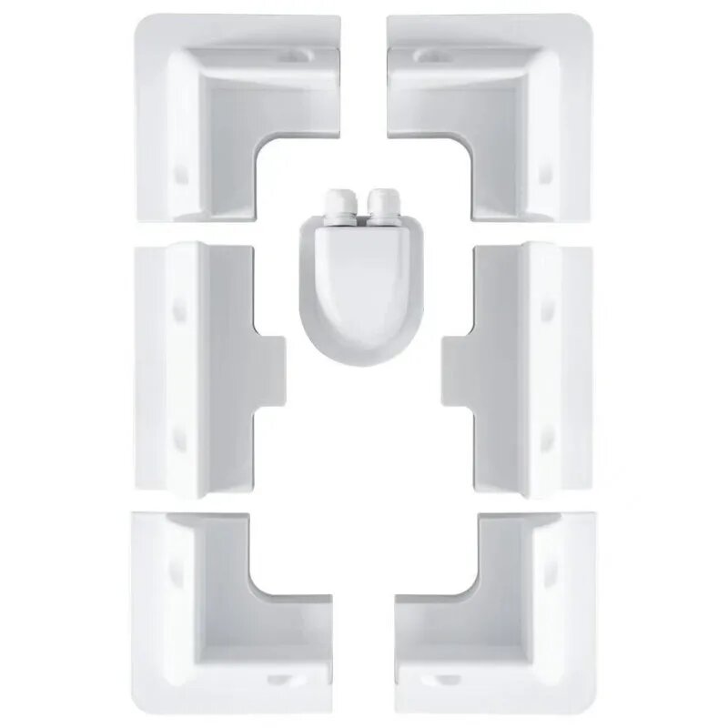 Монтажный кронштейн для солнечной панели из дерева, white 7 pcs bracket