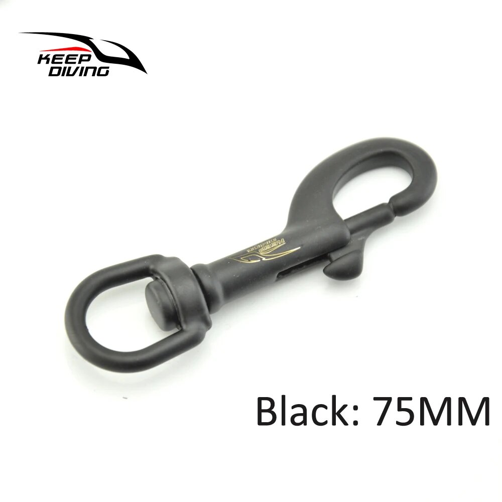 KEEP DIVING Болтовой карабин 75/90 мм 1 Pcs 75MM Black