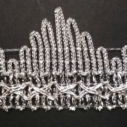 Тесьма металлизированная отделочная, ширина 40мм, 3 метра