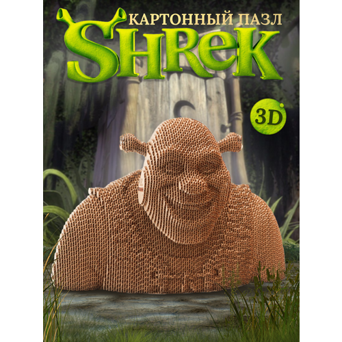 фото Конструктор mindcraft "шрек", 150 деталей, сборка без клея, картонный