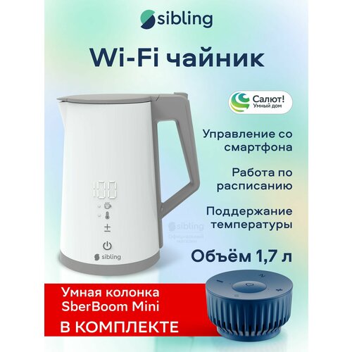 Комплект Умный Wi-Fi Sibling Powerspace-SK колонка Sberboom Mini синий сапфир 6990₽