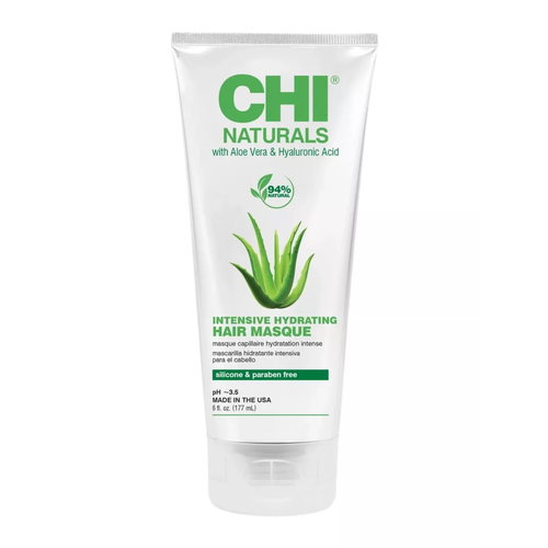 фото Chinavm6 маска для волос интенсивно увлажняющая chi naturals с алоэ вера и гиалуроновой кислотой, 6oz./177мл, туба