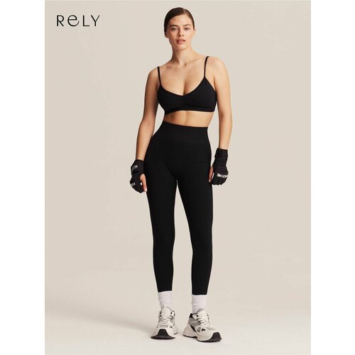 фото Легинсы rely, размер xl, черный/черный