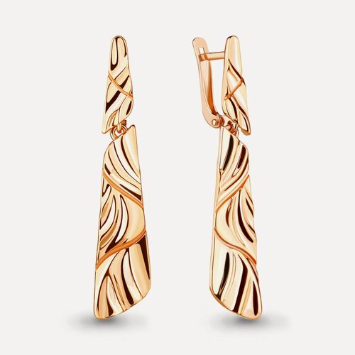 Изображение товара Серьги, серебро, 925 проба, золочение