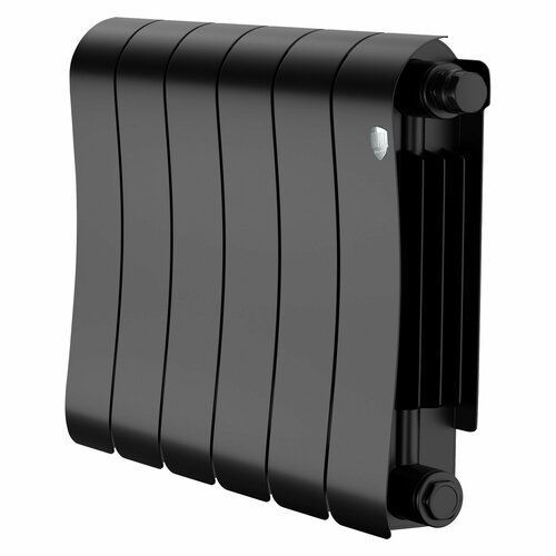 фото Радиатор биметаллический royal thermo infinity 300 noir sable vr80 - 6 секц.