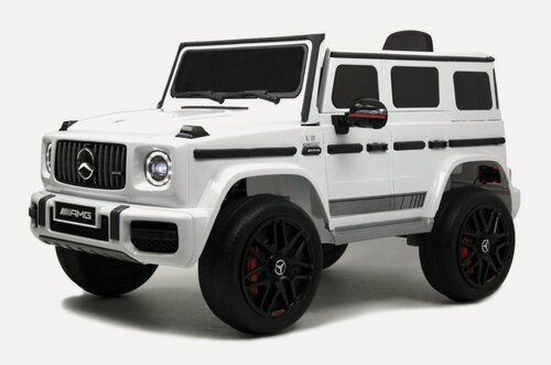 Изображение товара Детский электромобиль RiverToys Mercedes-AMG G63 K999KK (лицензионная модель) с дистанционным управлением белый