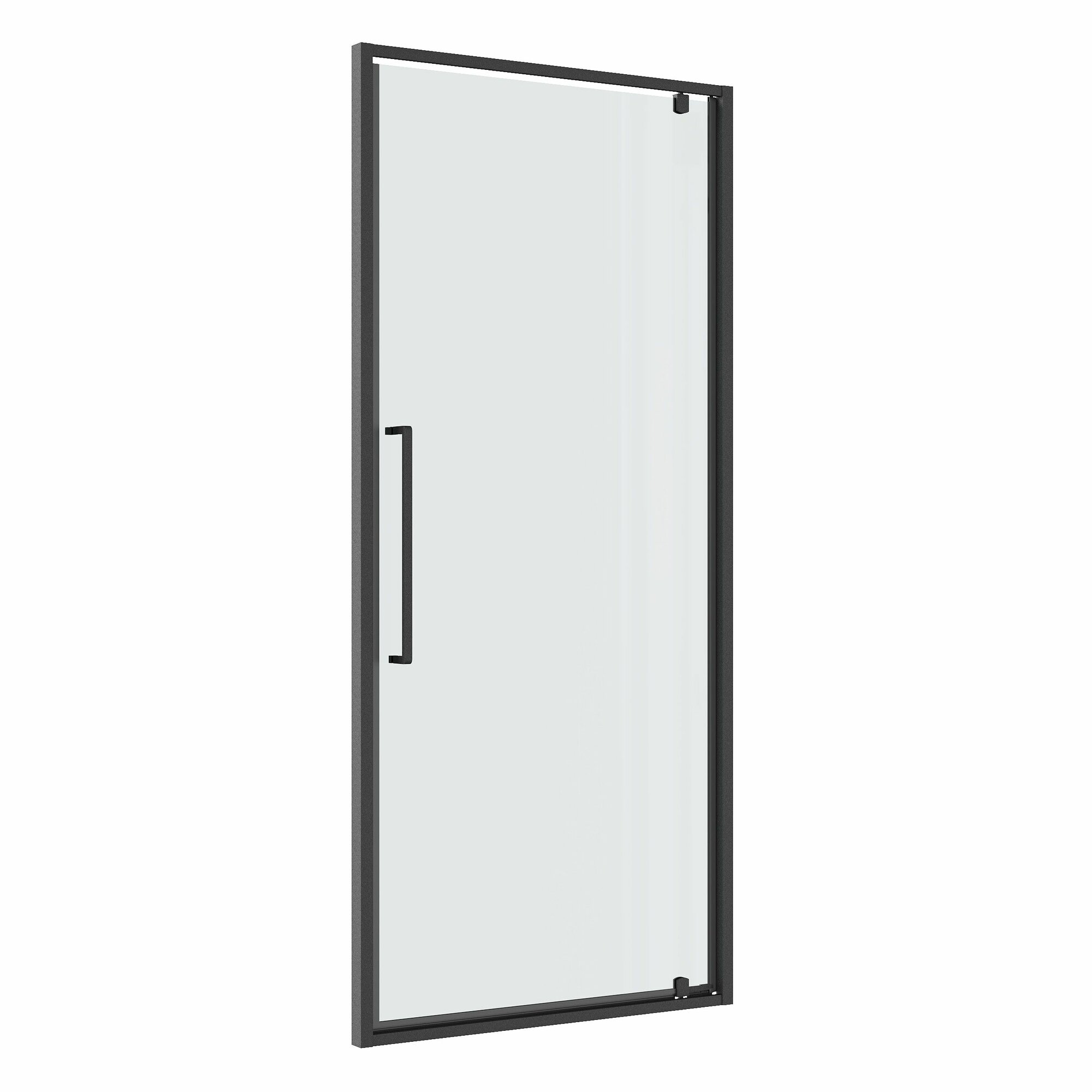 Дверь в нишу Niagara Nova NG-35-8AGR (80х195) распашная графит стекло прозрачное1 место