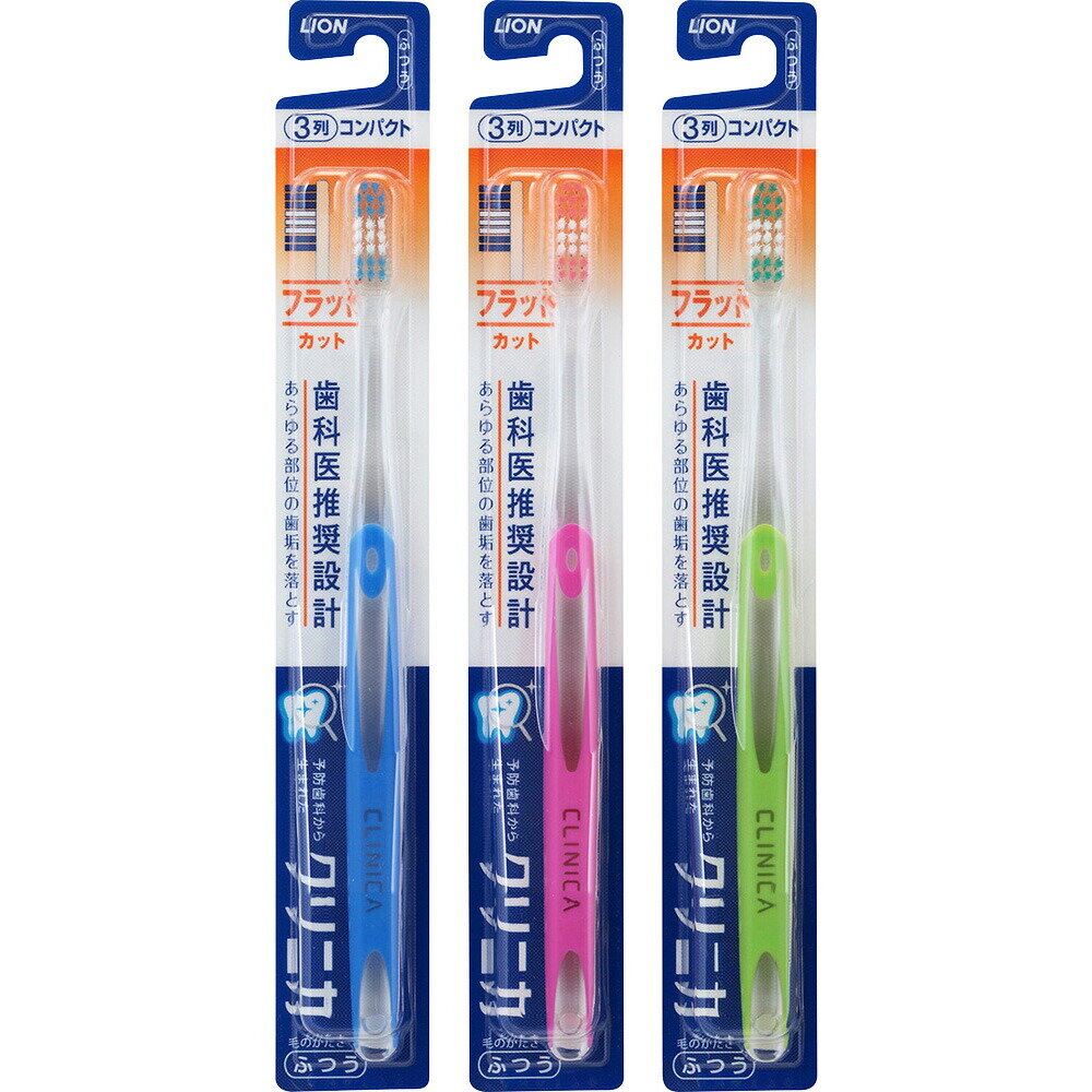 Зубная щетка Lion Clinica средней жесткости с щетинками в 3 ряда